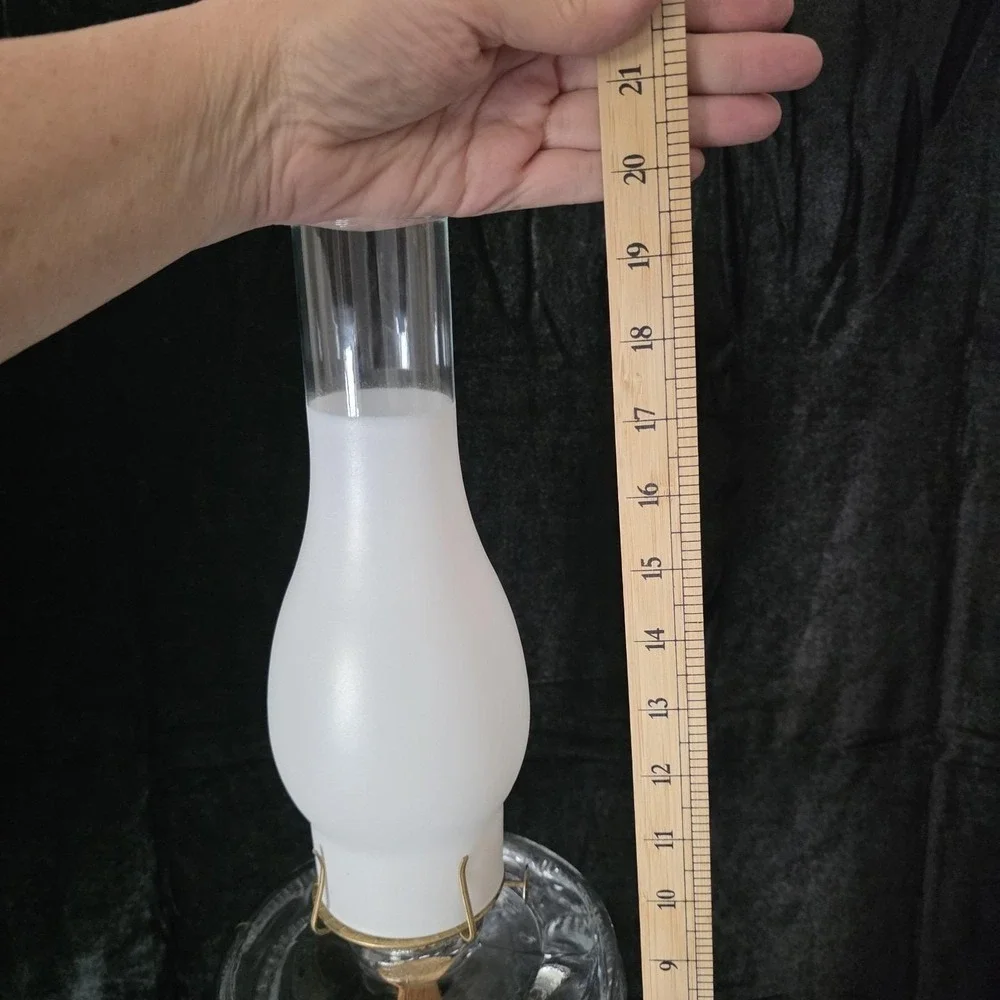 Antique Beaded Peanut Pattern Manganese Or Uranium Glass Oil Lamp Base Glows
